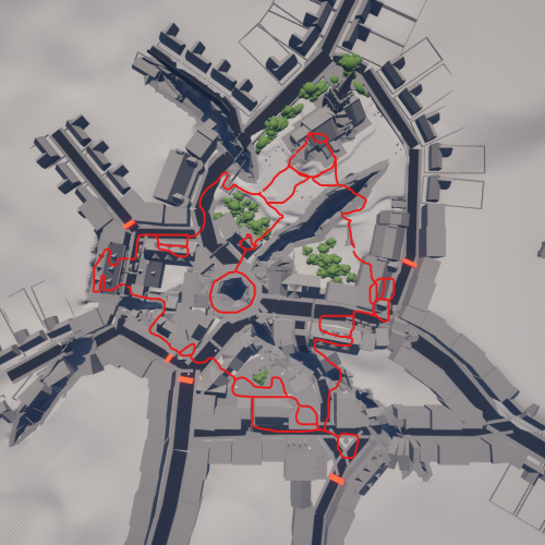 Initial Player path development.